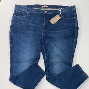 Madewell The Eco Collection‎ Size W 37 Petite 10" High-Rise Skinny Jeans NWT